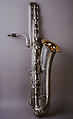 Bass saxophone in B-flat, Elkhart Band Instrument Co. (ca. 1923–1928) successors to Ferdinand August Buescher, Brass, American